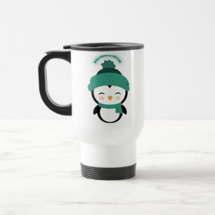 Taza De Viaje Pequeño trapo de papel de pingüino