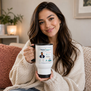 Taza De Viaje Perfil de Agradecimiento al Padre Buscador de Papá