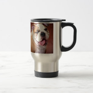 Taza De Viaje Perrito inglés del bulldog