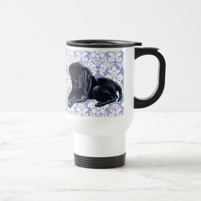 Taza De Viaje Perrito negro de Labrador (Derecha)