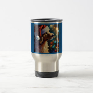 Taza De Viaje Perro 3 navidades