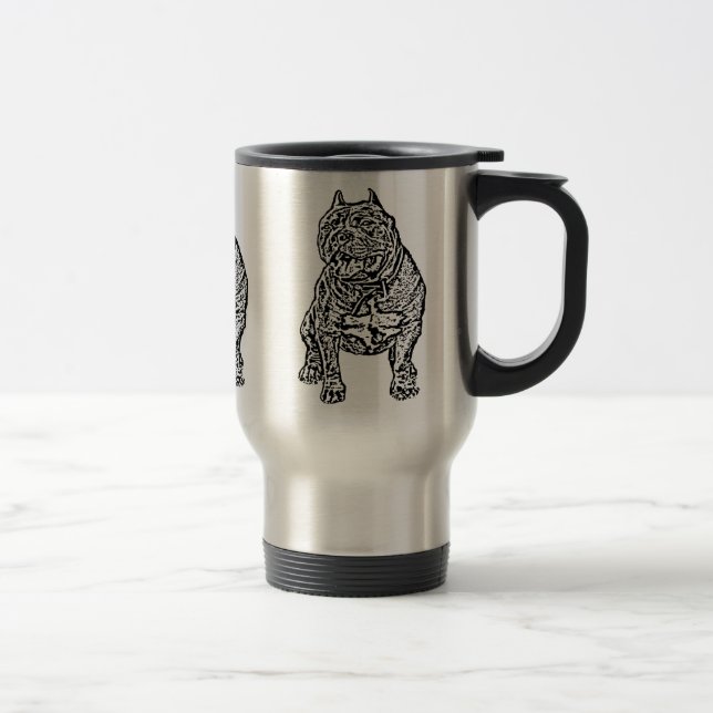 Taza De Viaje Perro americano del matón (Derecha)
