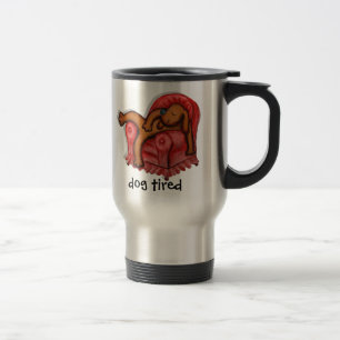 Taza De Viaje perro cansado
