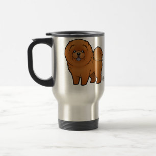 Taza De Viaje Perro chino de perro chino del dibujo animado