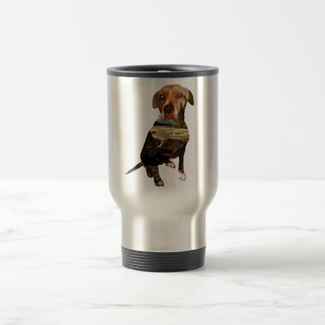Taza De Viaje perro de doble exposición (Centro)