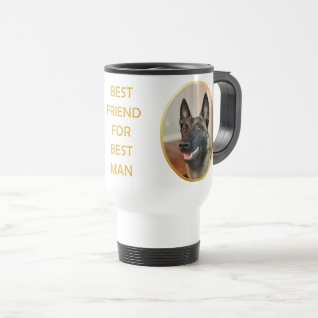 Taza De Viaje Perro de Malinois (Anverso derecho)