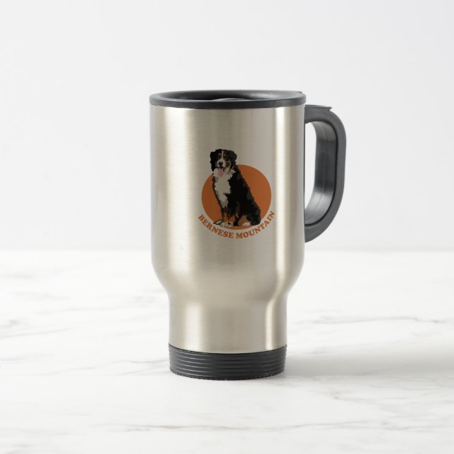 Taza De Viaje perro de montaña de Berna (Anverso derecho)