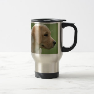 Taza De Viaje Perro de recuperación de labrador amarillo