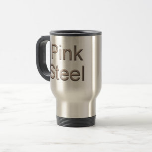Taza De Viaje Perro de viaje de acero inoxidable para acero rosa