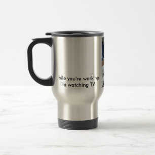 Taza De Viaje Perro de viaje remoto de la lengua del gato divert