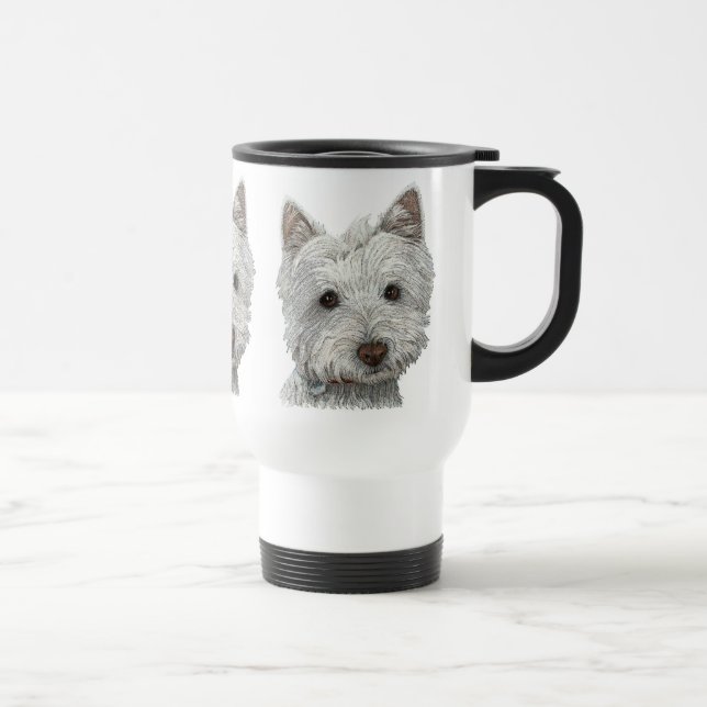 Taza De Viaje Perro de Westie (Derecha)