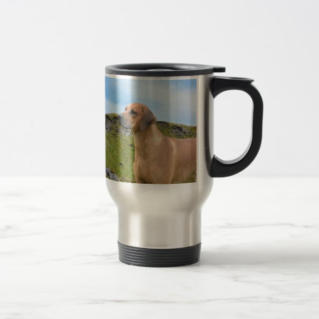 Taza De Viaje Perro dulce de Rhodesian Ridgeback (Derecha)