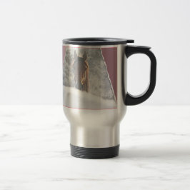 Taza De Viaje Perro dulce salvaje de los caballos que viajan al