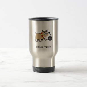 Taza De Viaje Perro enojado; aspecto Metalizado