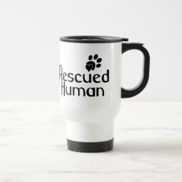 Taza De Viaje Perro humano rescatado