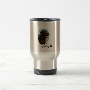Taza De Viaje Perro Labrador de chocolate lindo - Bailey Regal