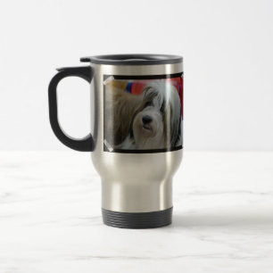 Taza De Viaje Perro lindo de Terrier tibetano