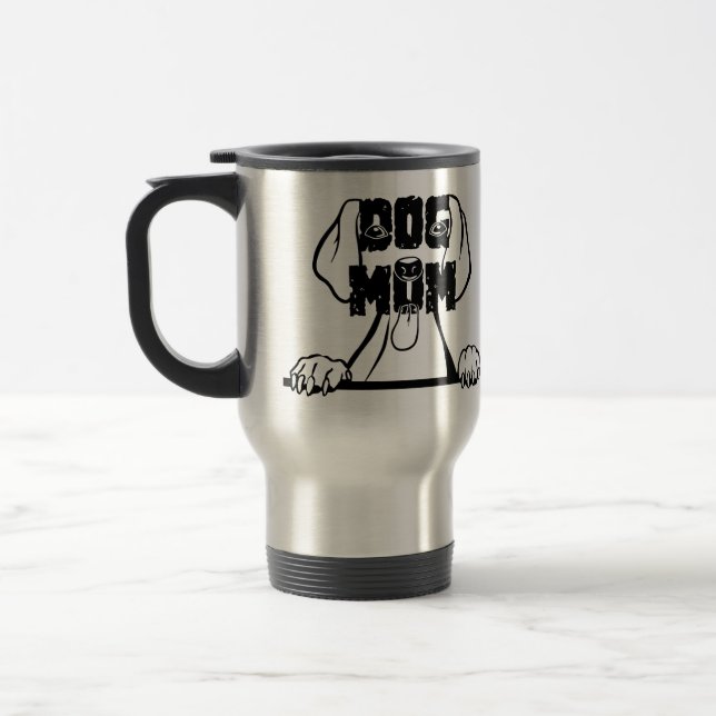 Taza De Viaje Perro Mamá Viaje Mug (Izquierda)