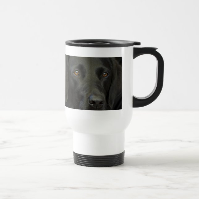 Taza De Viaje Perro negro de Labrador (Derecha)