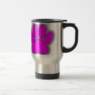 Taza De Viaje Perro Paw En Rosa Con Salidas