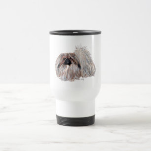 Taza De Viaje Perro pequinés de pie