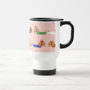 Taza De Viaje Perros divertidos del Dachshund