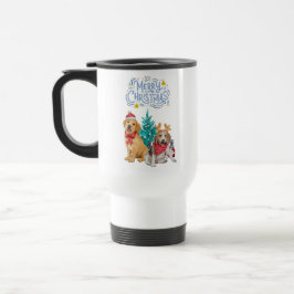 Taza De Viaje Perros navidades