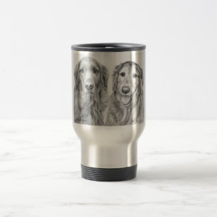 Taza De Viaje Perros perdigueros de oro Fred y Baxter