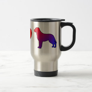 Taza De Viaje Perros suizos de la montaña del amor de la paz