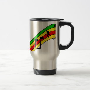Taza De Viaje Personal de la música de Rasta