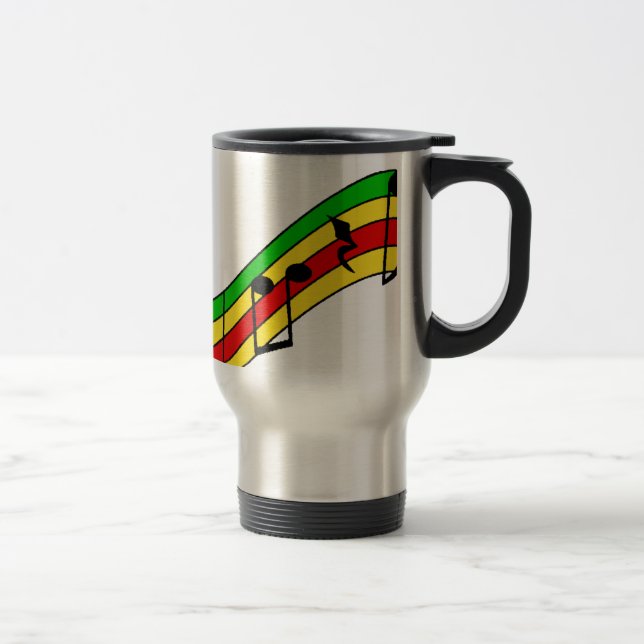Taza De Viaje Personal de la música de Rasta (Derecha)