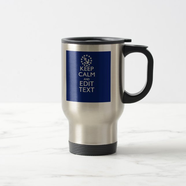 Taza De Viaje Personalice su náutico guardan calma y corrigen el (Derecha)
