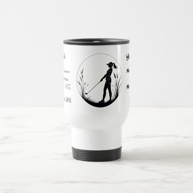 Taza De Viaje Personalised Custom Golf Hole in 1 (Centro)
