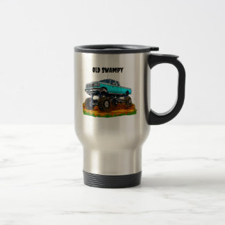 Taza De Viaje Personaliza Camión Antiguo Con Elevación Enorme En