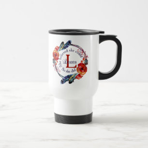 Taza De Viaje Personaliza Que Creía Poder Monogramar Floral
