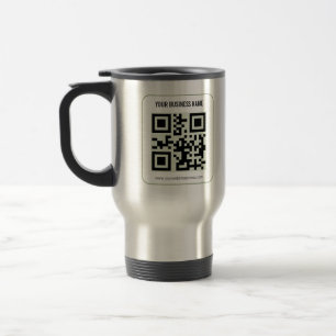 Taza De Viaje Personaliza tu plantilla de nombre de negocio de c