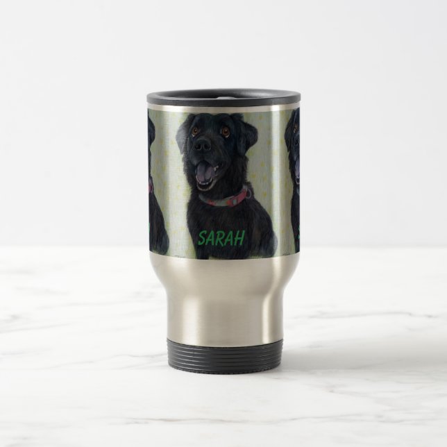 Taza De Viaje personalizable Labrador (Centro)