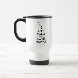 Taza De Viaje Personalizable MANTENER LA CALMA Y AMAR A HAWAII