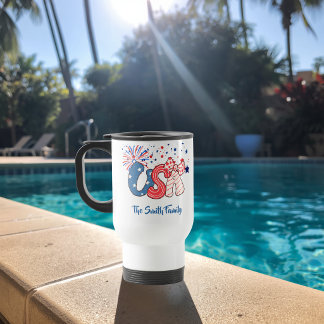 Taza de viaje personalizada de EE. UU.