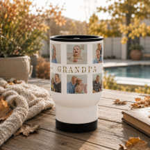 Taza de viaje personalizada para abuelo