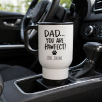 Taza de viaje personalizada para papá de perro | R