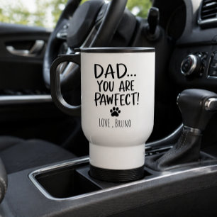 Taza de viaje personalizada para papá de perro   R