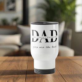 Taza de viaje personalizada para papá moderna