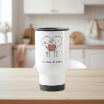 Taza de viaje personalizada para parejas de San Va