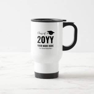 Taza de viaje personalizada para regalo de graduac