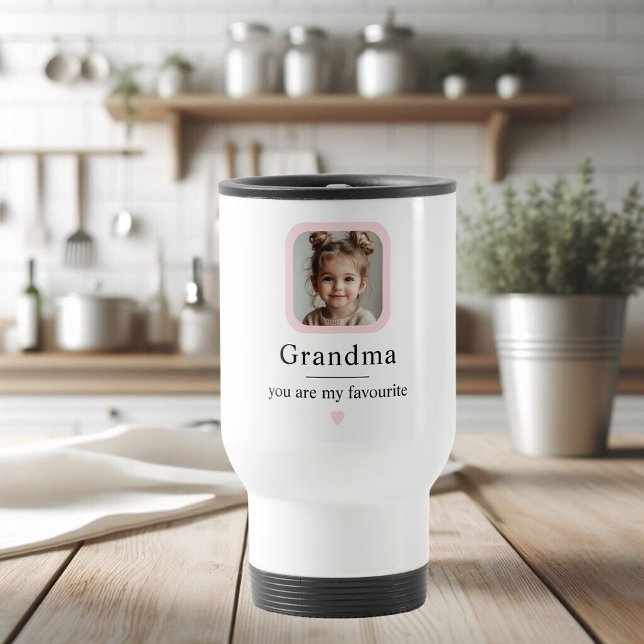 Taza De Viaje Personalizado Abuela Travel Mug | "Eres Mi Favorit (Subido por el creador)