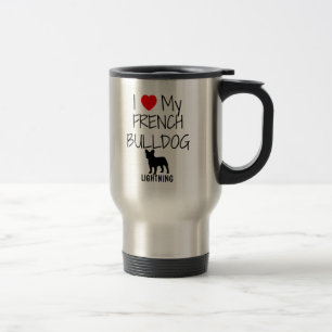 Taza De Viaje Personalizado Amo Mi Bulldog Francés