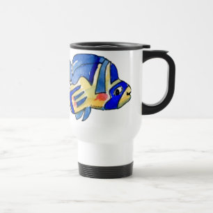 Taza De Viaje Personalizado azul mariposa