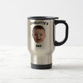 Taza De Viaje Personalizado Baby Face Mug, Personalizado New Dad