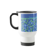 Personalizado Blue Periwinkles Ditsy Floral Patter